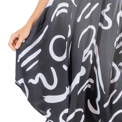 UNIQUE STYLES ASFOOR Women's Floral Midi Dress, Vacation Outfits Sleeveless Flowy Summer Dress