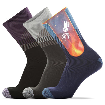 Set of 3 Thermal Socks for Men Heated Cold Weather Warm Insulated Socks For Winter