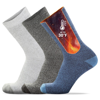 Set of 3 Thermal Socks for Men Heated Cold Weather Warm Insulated Socks For Winter